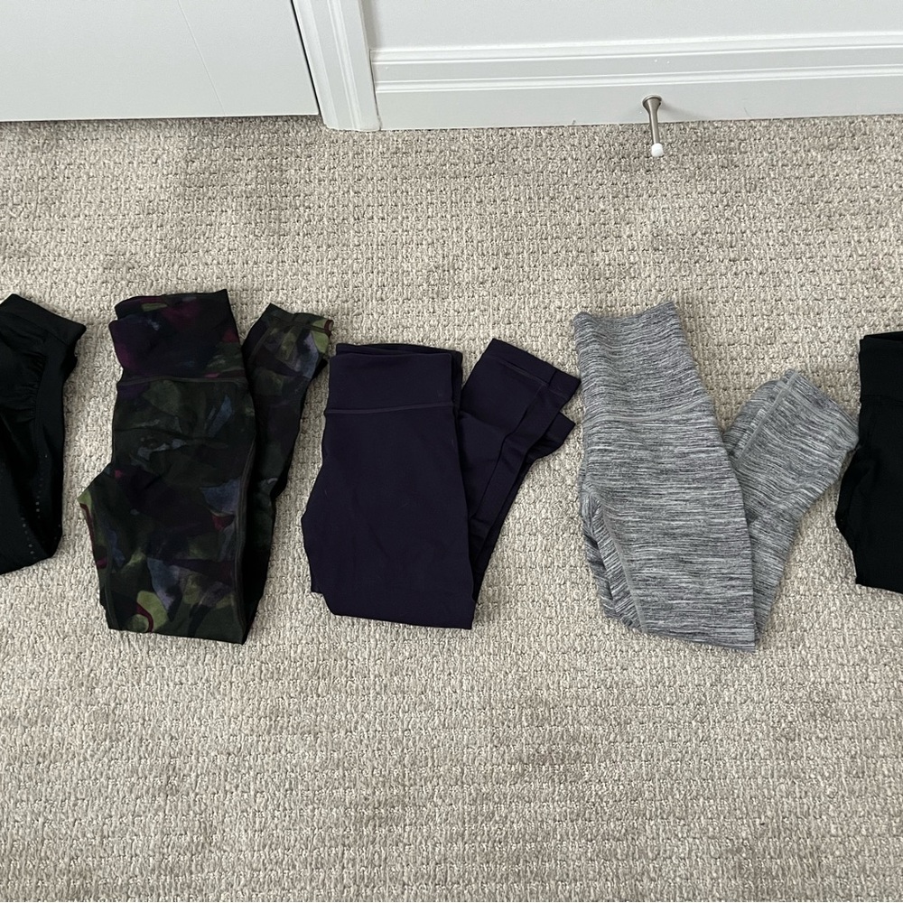 lululemon athletica Women's Leggings Set of 5 in size 4